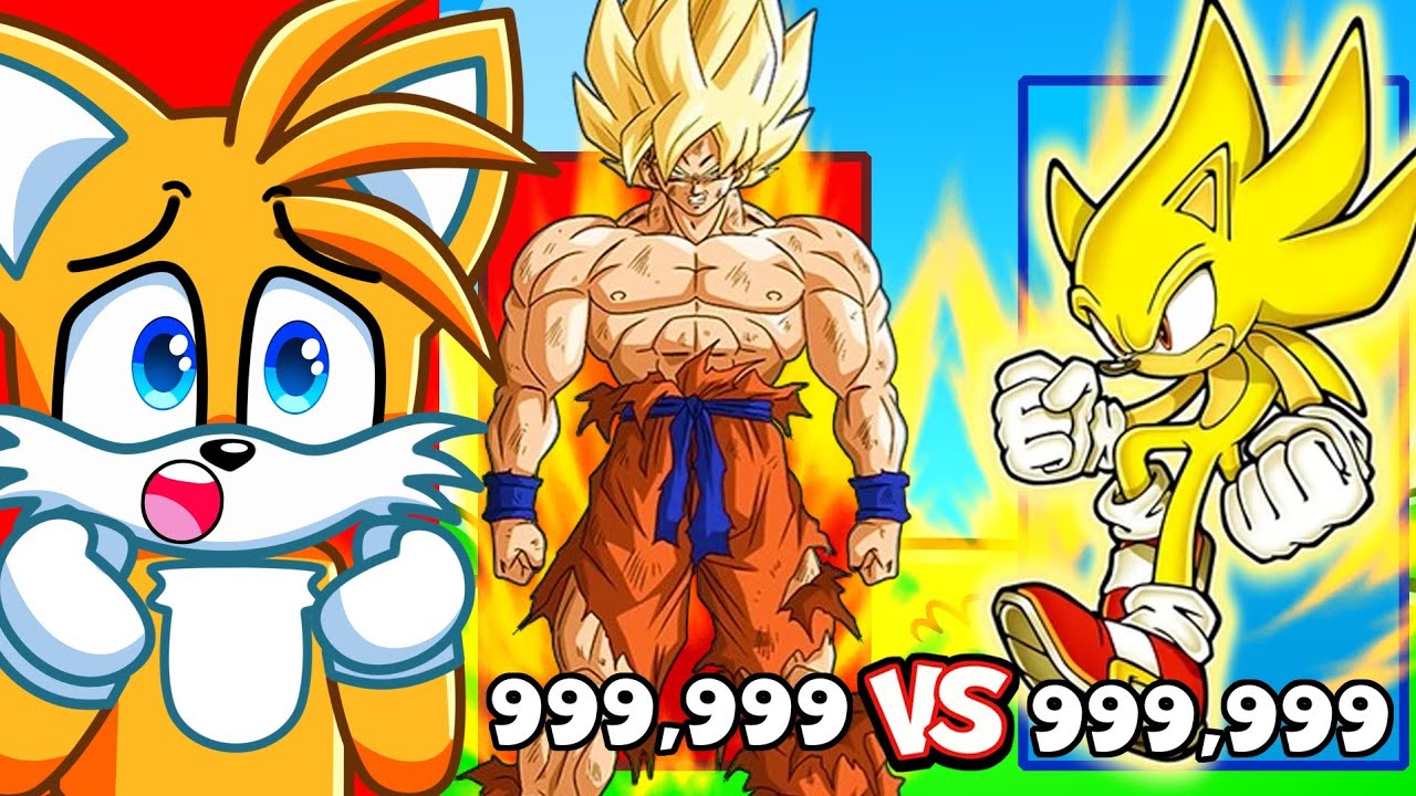 SONIC vs GOKU Power Level Comparison