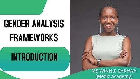 GENDER ANALYSIS FRAMEWORKS| INTRODUCTION |SIGNIFICANCE