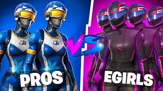 2 Fortnite Pros VS 4 EGIRLS