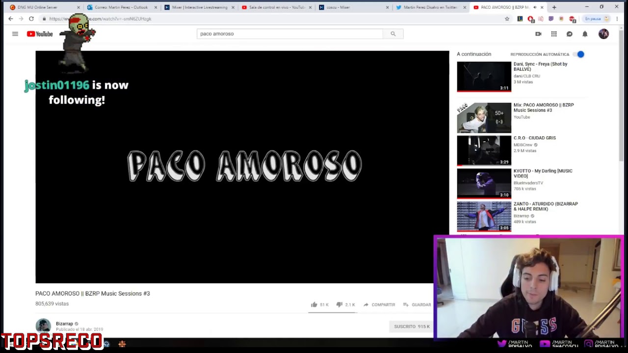 COSCU REACCIONA A (Paco Amoroso-BZRP Music sessions) - YouTube