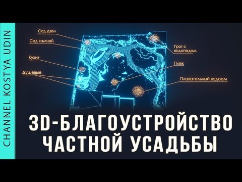 3D Благоустройство частной усадьбы (#LANDSCAPE) Ландшафтный дизайн