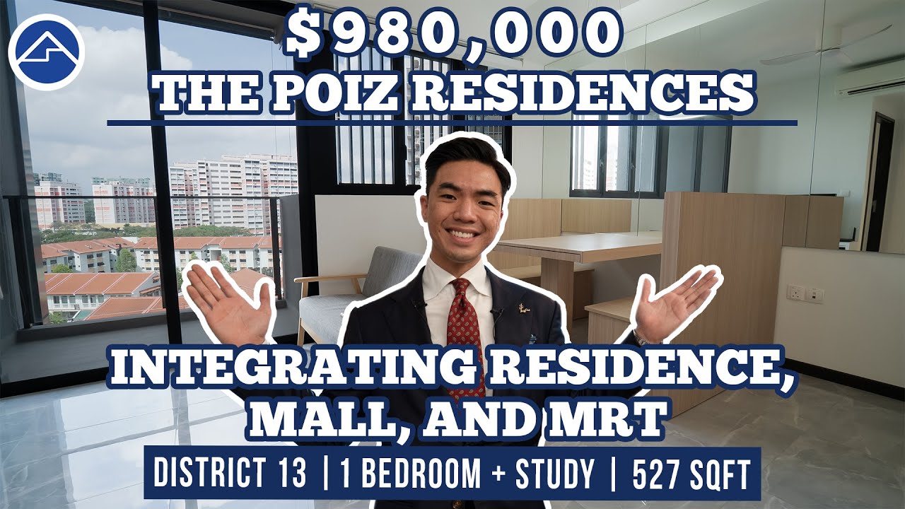 The Poiz Residences 1Bedroom+Study | Integrated Development, Mall,MRT and Residences | Home Quarters