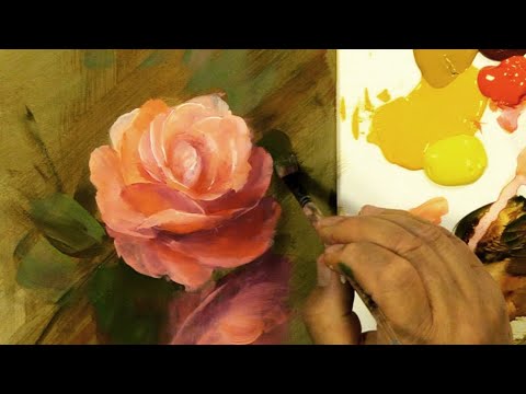 How to paint a rose  Brush ups  how to paint a rose tutorial