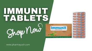 Immunit Tablets | Acts as the immune stimulant, adaptogen and immunomodulatory, Manages stress screenshot 5