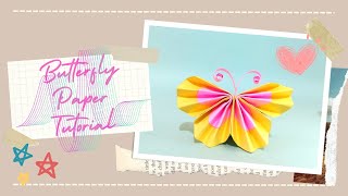 Tutorial Membuat Kupu-Kupu Kertas | How to Make Butterfly Paper
