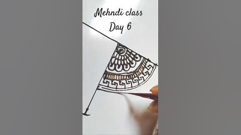 Mehndi Class-6 how to learn Mehndi for beginner #yt #mehndiclass  #mehindidesignforbiginners