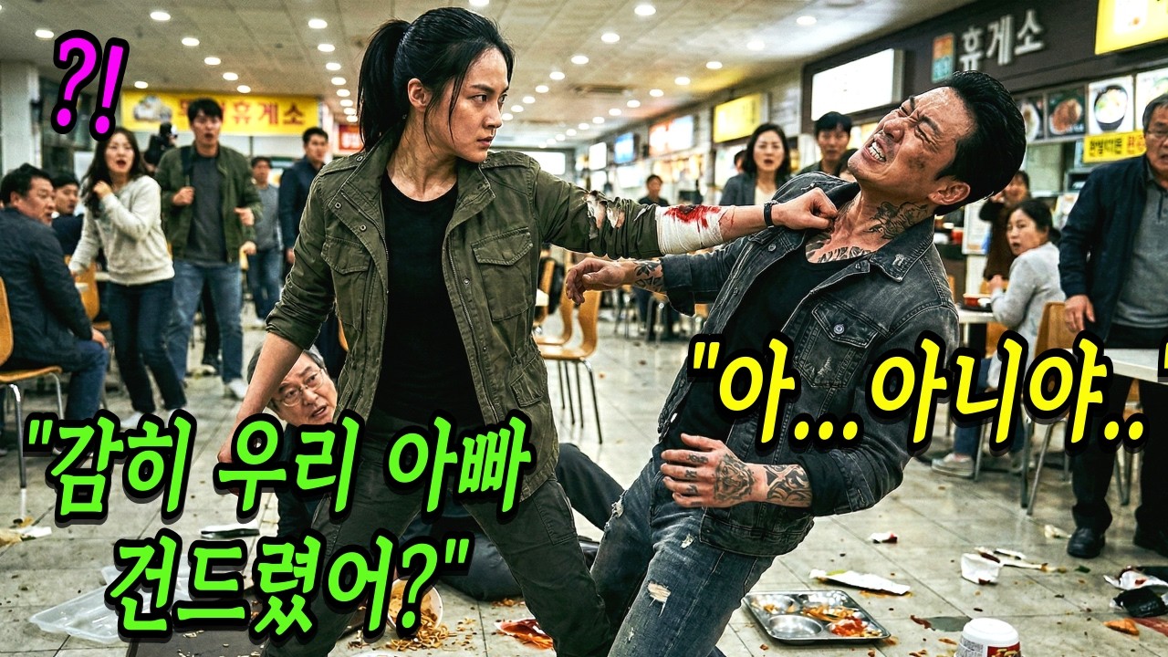 파출소 블랙리스트 1위였던 딸이 지금은 707특임단. 행패 부리던 조폭들은 몰랐다. 참교육 속에 담겨진 아버지의 피눈물을