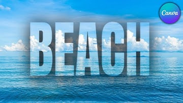 Transparent Text Effect in Canva - Easy Canva Tutorial