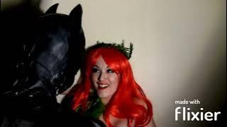 Batman and Poison Ivy Tongue Kissing