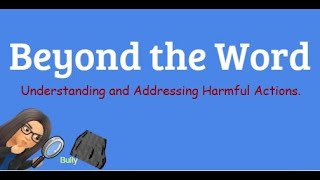 Move Beyond Bullying Series:  Episode 1