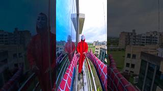 Rooftop Parkour vs Hacker Free Running Pov 🤣 #parkour #freerunning  #parkourlife #funny #explore