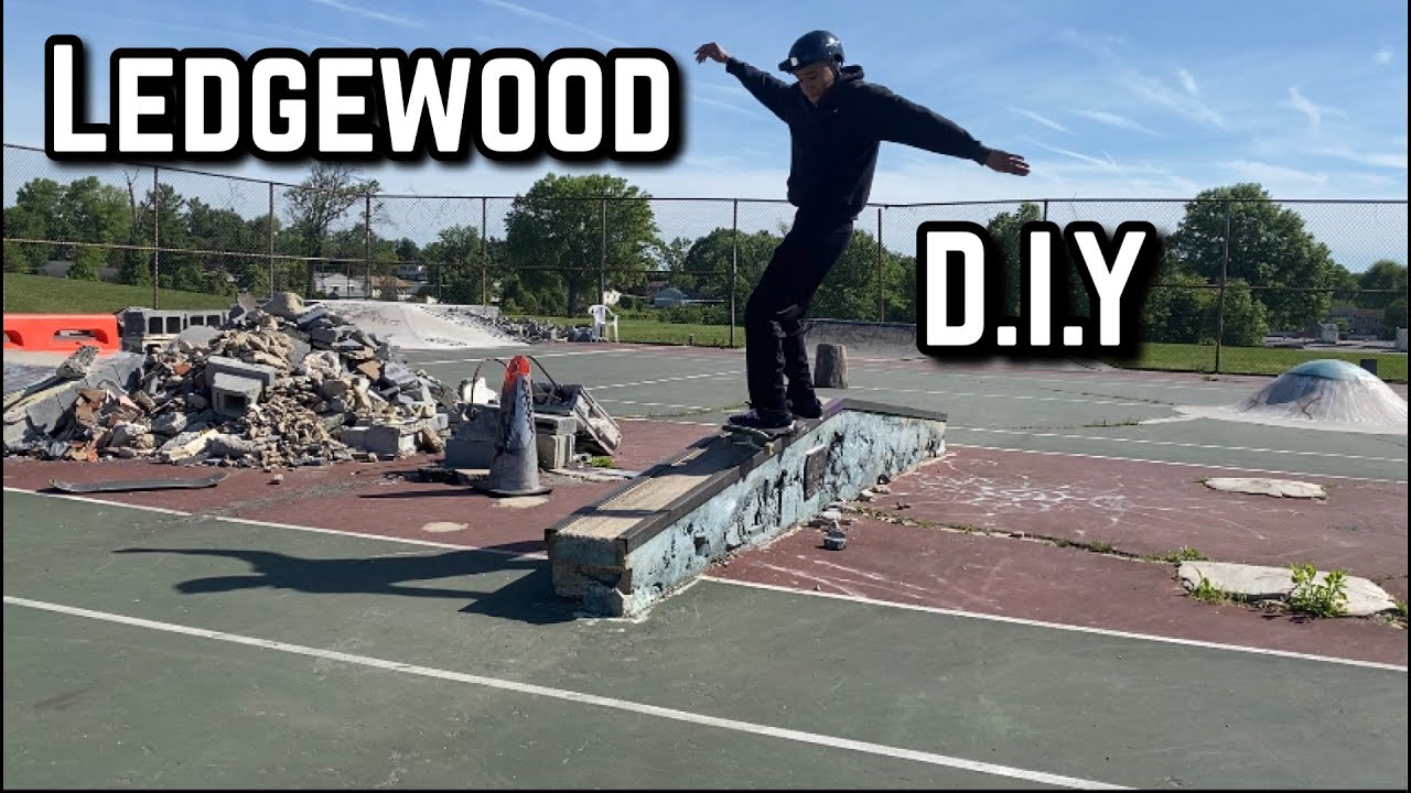 First time skating the Ledgewood D.I.Y !