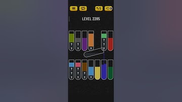 Water sort puzzle level 2285