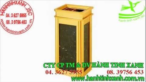 BÁN THÙNG RÁC ĐÁ HOA CƯƠNG TẠI CẦN THƠ - THÙNG RÁC INOX ĐÁ HOA CƯƠNG VĂN PHÒNG