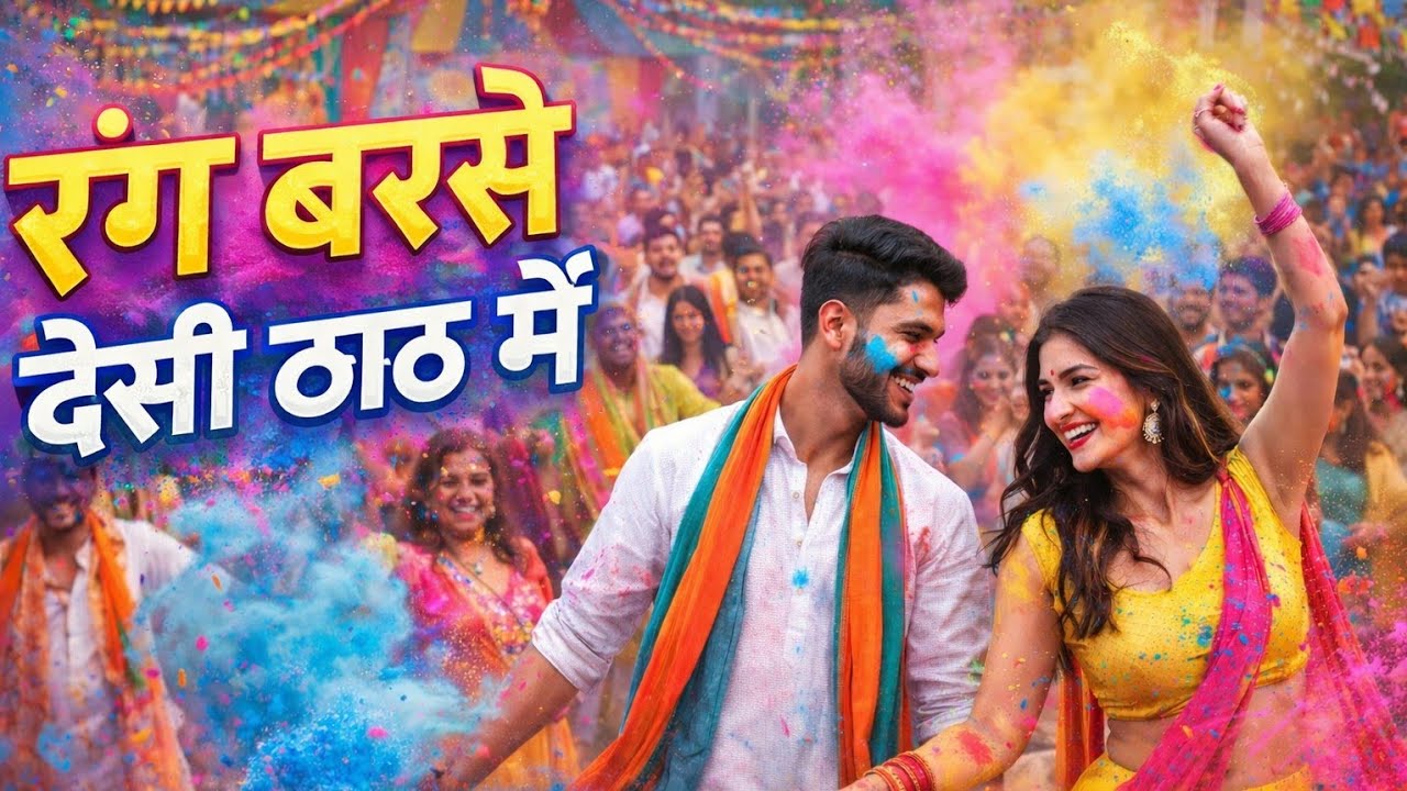 Holi Song | New Holi song | होली के गाने | रंग बरसे देसी ठाठ में | Holi Special | Holi Party Song 