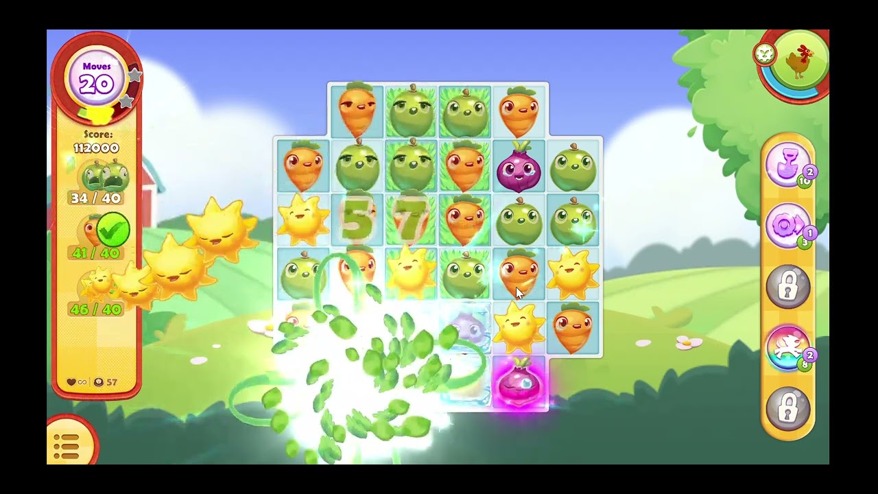 Farm Heroes Saga Level 57 Walkthrough & Pro Tips (2025) | UrjitPlays