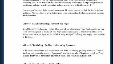 Fiverr Outsourcing Secrets