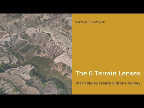 The 6 terrain lenses that help to create a drone survey