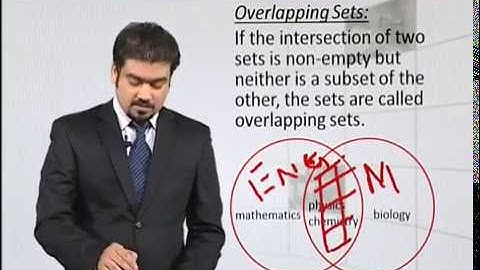 Math - Fsc Part 1 chapter 2 Disjoint and Overlapping Sets - Math