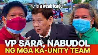 VP SARA DUTERTE ginamit lang ng mga kasama sa UNITY TEAM, para MANALO sa ELECTION! BONGBONG MARCOS