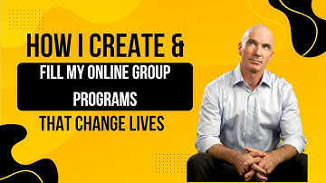 The Most Simple & Quickest Way I know to Create & Fill An Online Group Coaching Program