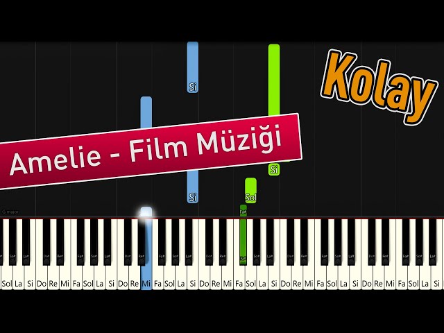 Amelie - Film Müziği | Kolay Piyano - Nasıl Çalınır class=