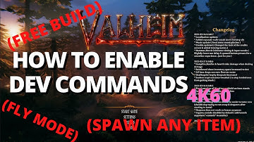 VALHEIM UPDATE - ENABLING DEV MODE (CONSOLE COMMANDS)