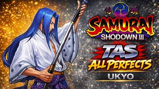 【TAS】Samurai Shodown III – Ukyo (Bust) | No Damage Arcade Run (Perfect Execution)【NEO GEO】 screenshot 1