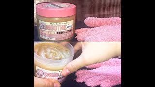 Smoothie Star scrub & Exfoliating Gloves from Soap & Glory  سكراب سموزي ستار و جلافز سوب آند جلوري