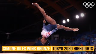 Simone Biles  wins Bronze | #Tokyo2020 Highlights
