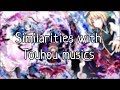 Similarities with Touhou musics