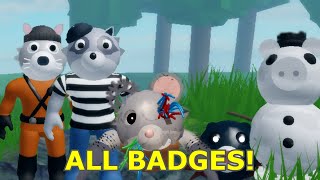 How to get ALL 9 BADGES in THE PIGGY BATTLE! - Roblox