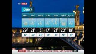 Trt Haber Hava Durumu 21-22-23-Haziran 2022