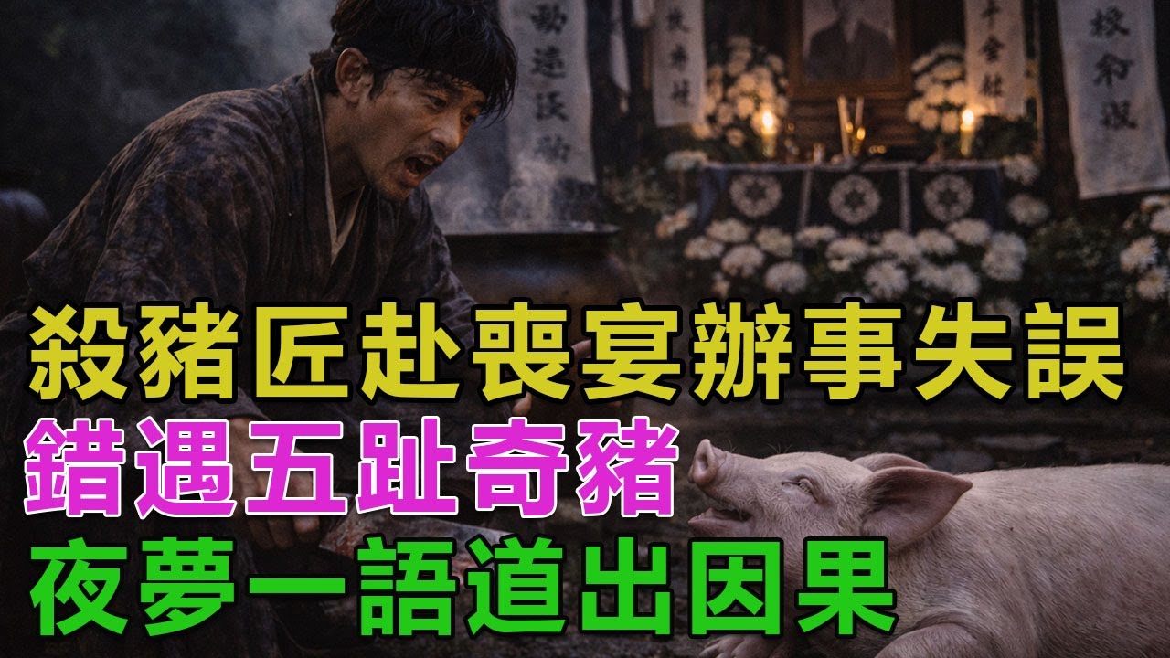 民間故事：殺豬匠赴喪宴辦事失誤，錯遇五趾奇豬，夜夢一語道出因果
