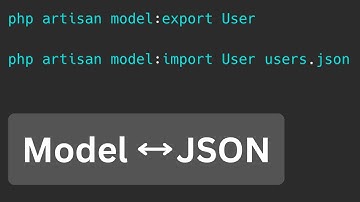 Package Laravel Model JSON: Export/Import DB