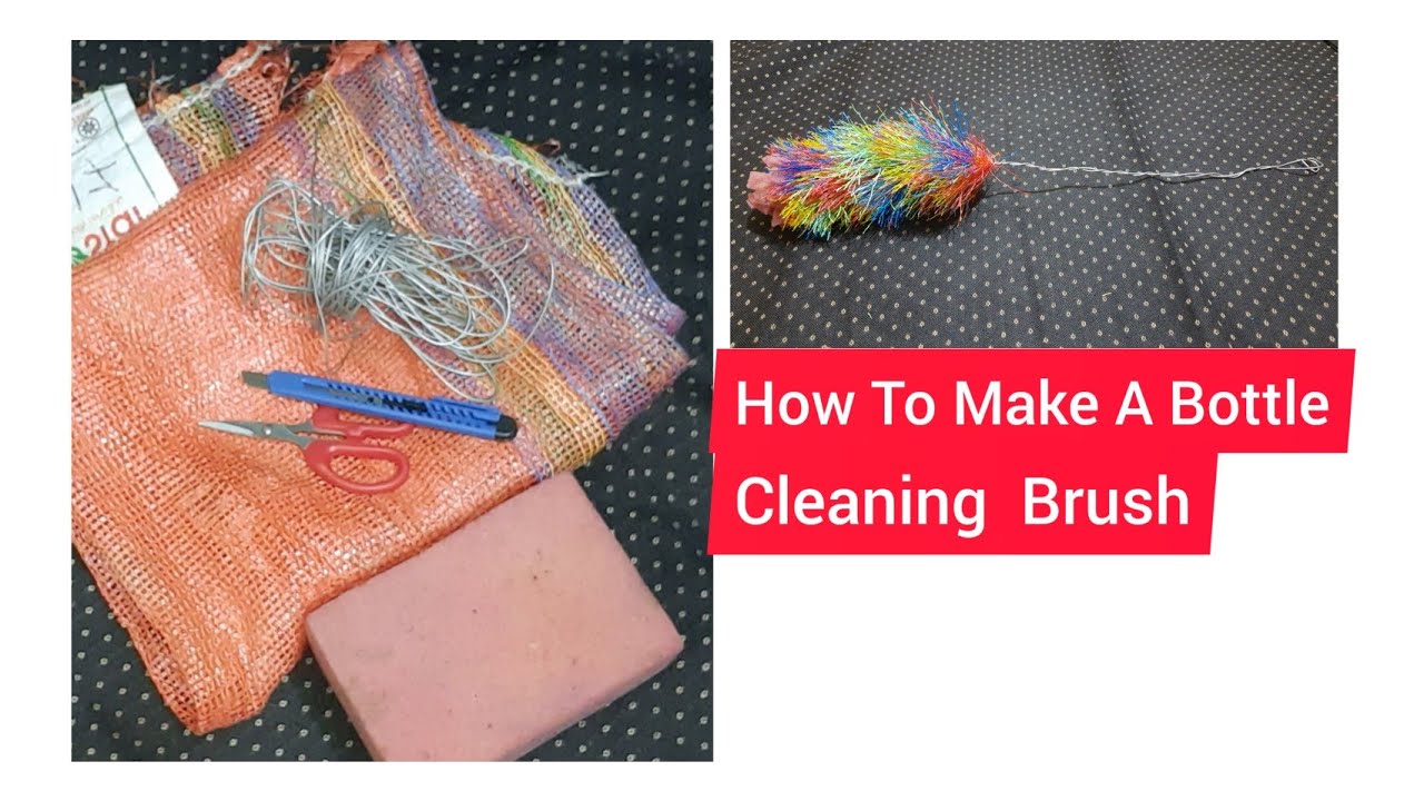 How To Make A Bottle🍼cleaning Brush/Alur Bosta Diye Bottle🍼Parishkar ...