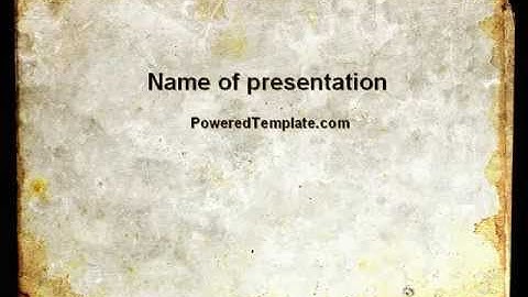 Rusty Background PowerPoint Template by PoweredTemplate.com