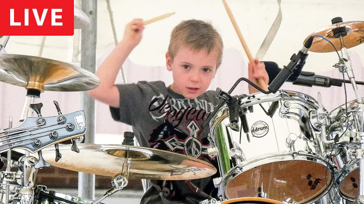 WIPE OUT - LIVE with Drum Solo (6 year old Drummer)