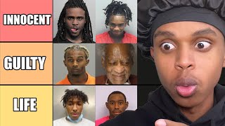 Famous Celebrity Mugshot Tierlist based off how GUILTY they look.. Wealth