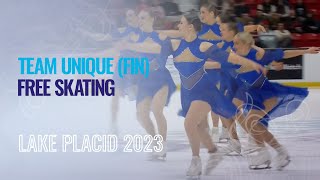 Team Unique (FIN) | Free Skating | Lake Placid 2023 | #WorldSynchro