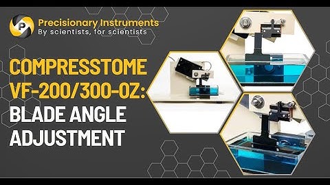 Compresstome VF-200/300-0Z: Blade Angle Adjustment
