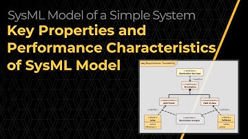 Key Properties and Performance Characteristics of SysML Model — Lesson 6