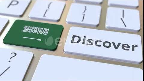 DISCOVER Text and Flag of Saudi Arabia on the Keyboard | Motion Graphics - Envato elements