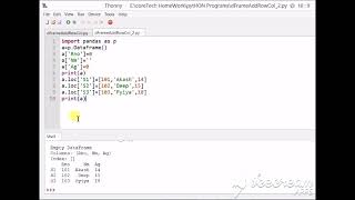 DataFrame 2 -  Deleting Rows And Columns