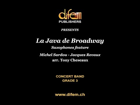 La Java de Broadway, Pierre Delanoë, Michel Sardou, Jacques Revaud, arr. Tony Cheseaux