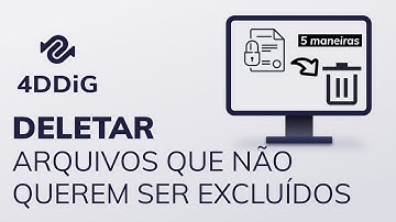 Como deletar arquivos que não querem ser excluídos? | 5 maneiras! |  sem programas | 4DDiG