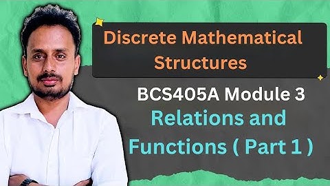 Discrete Mathematics | BCS405A Module 3 | Relations and Functions | Cartesian Product