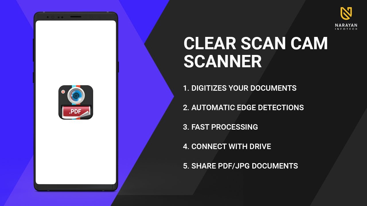 แอพสแกนเอกสาร ios ฟรี  New  Clear Scan Cam Scanner - Free PDF Camera Scanner