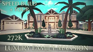 Luxury Family Mansion 272k - NO LARGE PLOT - Bloxburg Speed Build