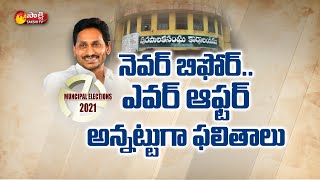 YSRCP Grand Victory in AP Municipal Elections | AP Municipal Election Results 2021 | Sakshi TV